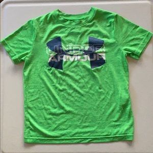 Kids Neon Green Under Armour Tee